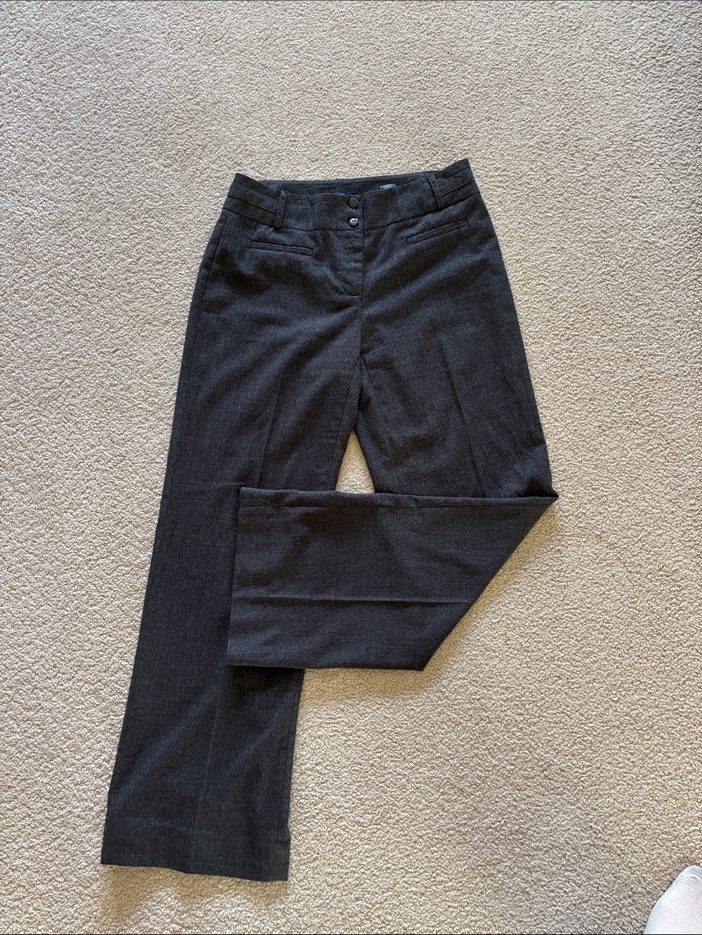 Reitmans Dark Gray Wide-Leg Dress Pants